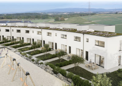 OVALE & Partenaires Génie Civil - Projet de lotissements de 11 villas contigües à Bussigny